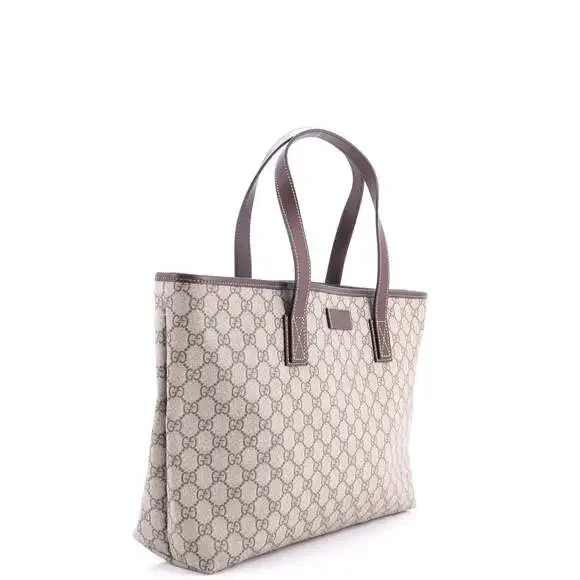 Gucci Plus Tote Gg Coated Canvas With #237855G10B - Picture 2 of 7